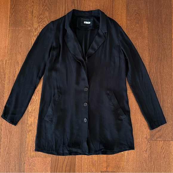 Reformation Relaxed Black Blazer Rayon Blend size 0 - Picture 6 of 9